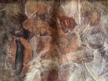 eco printed silk organza