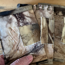 ecoprinted greeting card - rustic