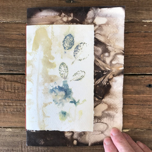 ecoprinted book or journal