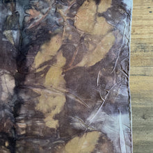 eco printed silk scarf