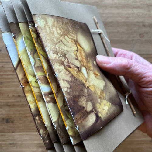 ecoprinted greeting card - twig