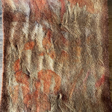 eco printed vintage wool fabric
