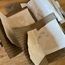 ecoprinted greeting card - rustic