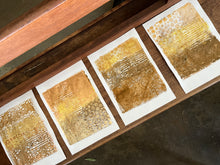 inspired by ancient frescoes - gelli printing with earth pigments