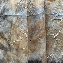 eco printed vintage silk fabric