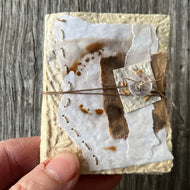 ecoprinted mini book/journal