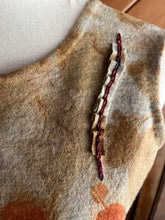 eco printed hand stitched tunic/sleeveless top