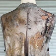 eco printed drapey vest