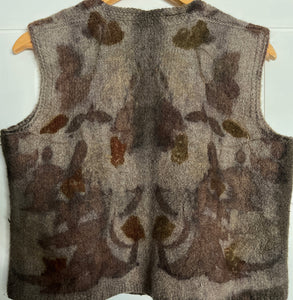 eco printed chunky vest