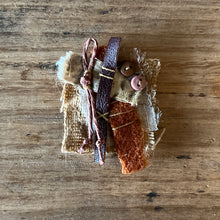 tiny brooch - rustic