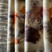 eco printed vintage wool fabric