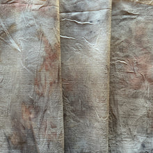 eco printed vintage silk fabric