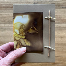 ecoprinted greeting card - twig