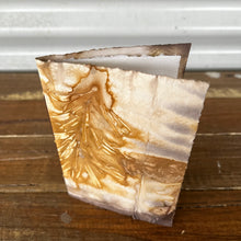 eco printed card - rustic