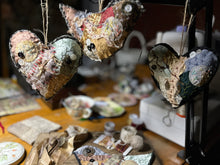 ‘tattered’ bird or heart hanger
