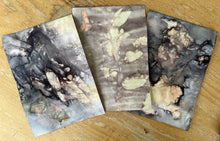 eco printed watercolour papers - set