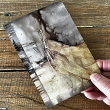 eco printed card - rustic