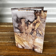 eco printed card - rustic