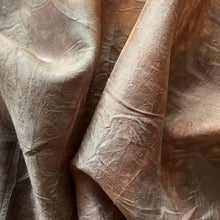 eco printed vintage silk fabric