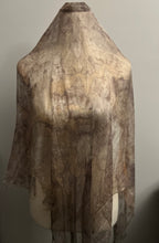 eco printed silk gauze