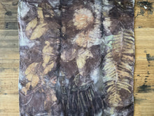 eco printed silk scarf