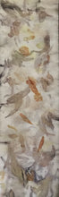 eco printed vintage silk fabric