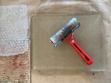 inspired by ancient frescoes - gelli printing with earth pigments