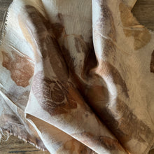 eco printed vintage silk