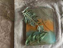 inspired by ancient frescoes - gelli printing with earth pigments