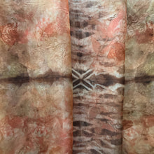 eco printed vintage silk organza