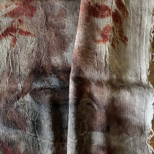 eco printed wool gauze