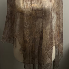 eco printed silk gauze