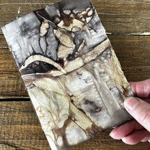 eco printed card - rustic