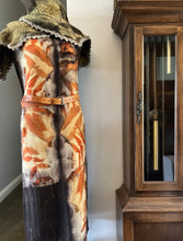 eco printed tabard + scarf/shawl