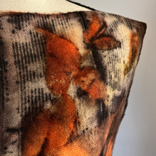 eco printed tabard + scarf/shawl