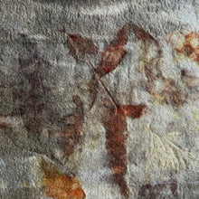 eco printed vintage wool fabric