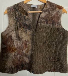 eco printed chunky vest