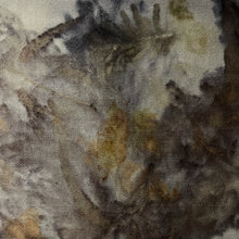 eco printed vintage wool fabric