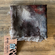 eco printed wool gauze
