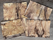 eco printed canvas - set of 4