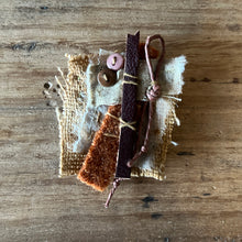 tiny brooch - rustic