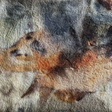 eco printed vintage wool fabric