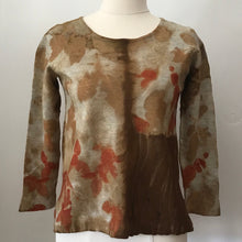 eco printed wool tunic