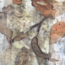 eco printed vintage wool fabric