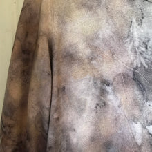 eco printed angora blend cardigan