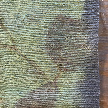 eco printed vintage wool or silk fabric
