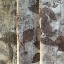 eco printed handwoven silk