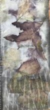 eco printed vintage wool fabric