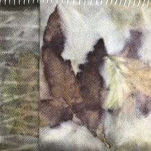 eco printed vintage wool fabric