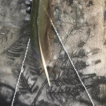 stitched collage wall art - emergence